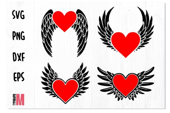 Heart with Wings SVG Bundle