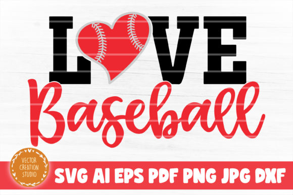 Love Baseball Svg Sign